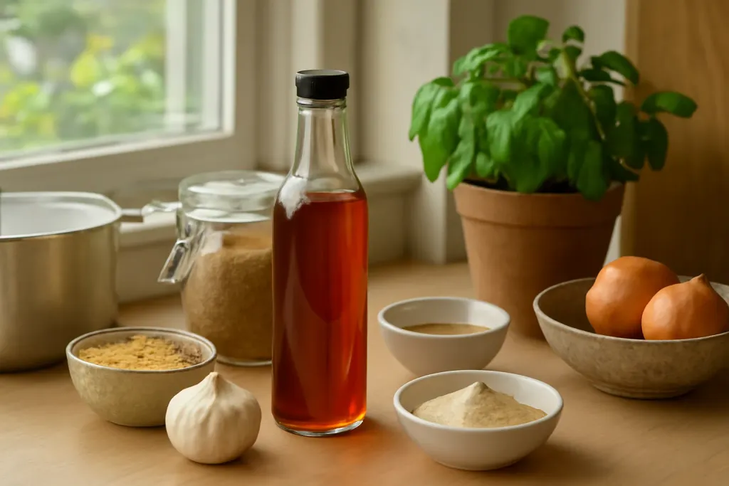 Editorial photo illustrating fish sauce substitute