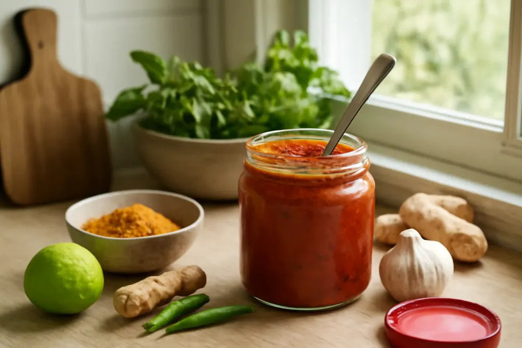 Editorial photo illustrating how long does curry paste last opened